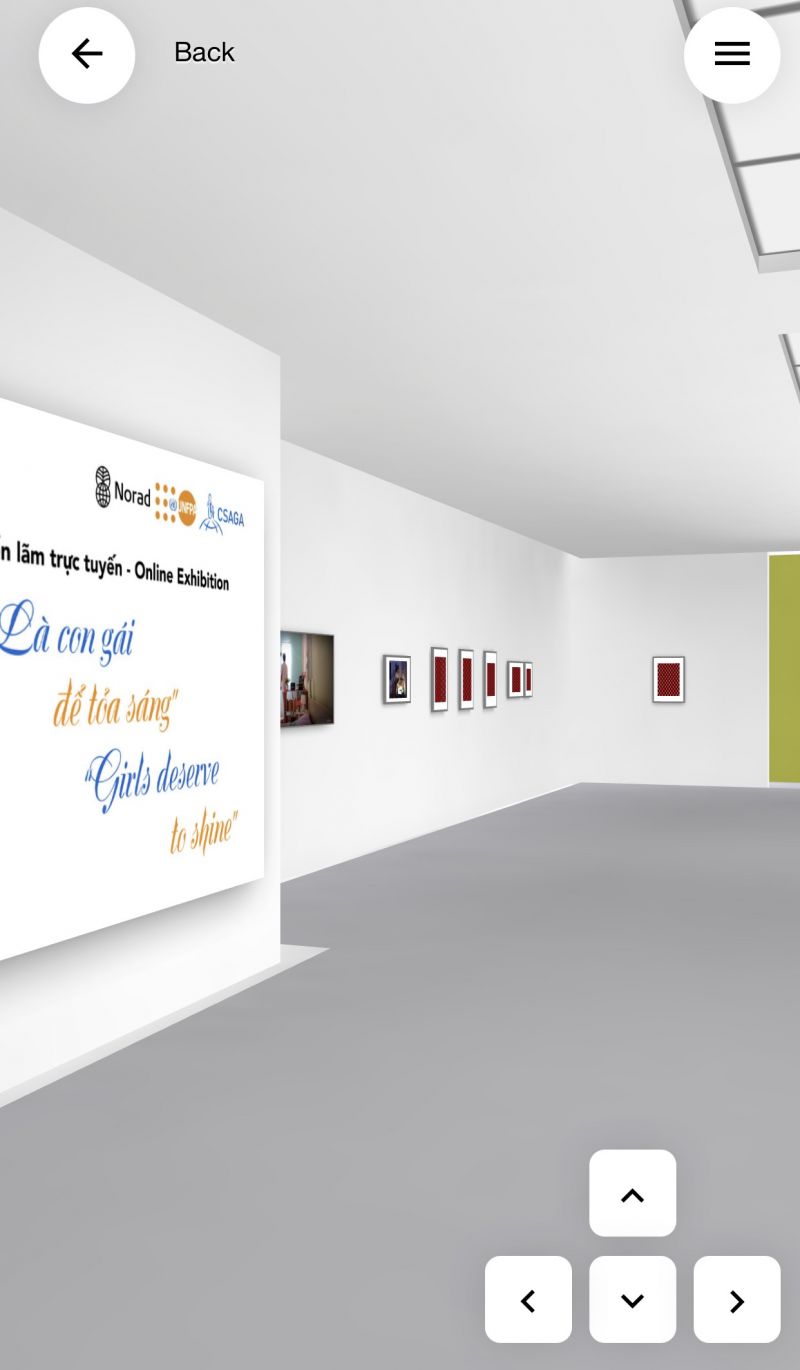 Hình ảnh triển lãm được thực hiện trực tuyến