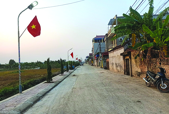 Một góc tuyến đường xanh - sạch - đẹp của xã Kim Hoa Một góc tuyến đường xanh - sạch - đẹp của xã Kim Hoa