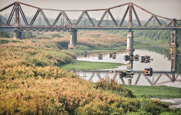 Vẻ đẹp cầu Long Biên vào mùa thu