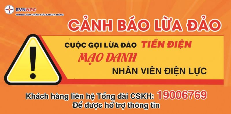 EVN cảnh báo cuộc gọi lừa đảo mạo danh nhân viên Điện lực