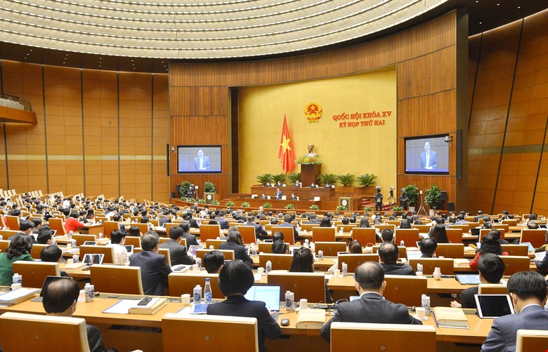 Quang cảnh phiên chất vấn.