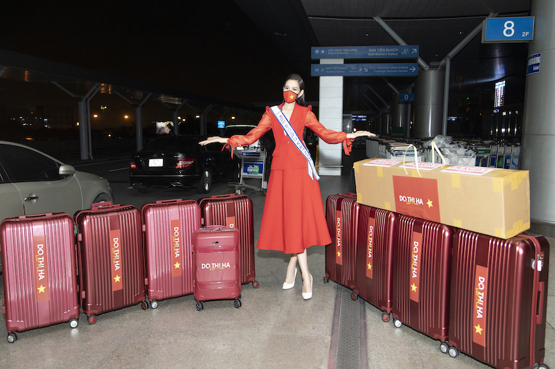 200 kg hành lý của Hoa hậu 200 kg hành lý của Hoa hậu