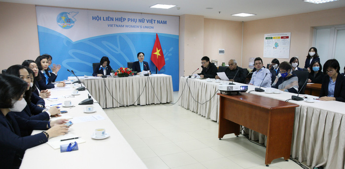 Toạ đàm cấp cao trực tuyến giữa Hội LHPN Việt Nam và Hội Phụ nữ Cuba tại điểm cầu Hà Nội, Việt Nam Toạ đàm cấp cao trực tuyến giữa Hội LHPN Việt Nam và Hội Phụ nữ Cuba tại điểm cầu Hà Nội, Việt Nam