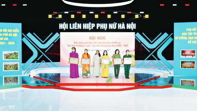 Hội LHPN Hà Nội tổ chức Hội nghị biểu dương mô hình, điển hình làm theo lời Bác và 