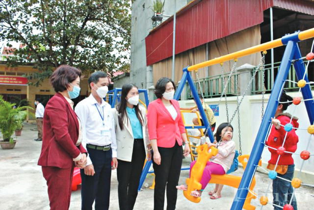 Báo Phụ nữ Thủ đô khánh thành sân chơi tại mô hình 