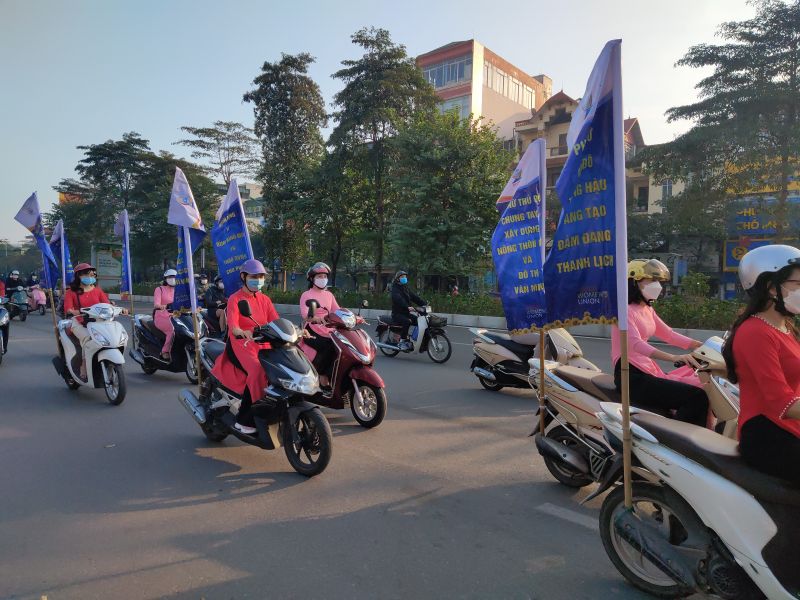 Chương trình Phụ nữ Ba Đình ứng xử đẹp và ra quân tuyên truyền thành công đại hội được chị em cán bộ hội viên phụ nữ thực hiện lan tỏa tới các tầng lớp phụ nữ và người dân Thủ đô.