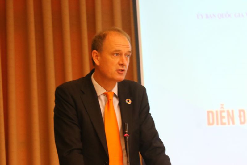 Ông Patrick Haverman, Phó đại diện thường trú, UNDP Việt Nam  phát biểu