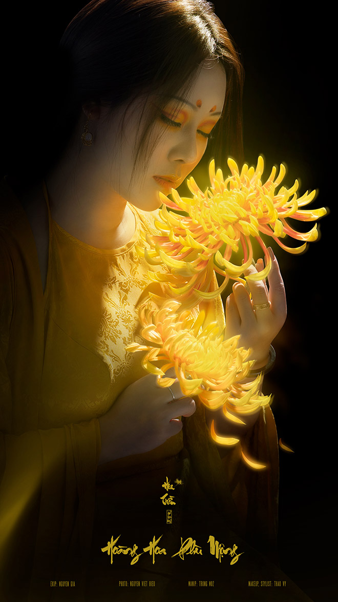 Vẻ đẹp tĩnh lặng mà rực rỡ trong bộ ảnh mộng mị của ca sĩ Hoa Trần - ảnh 1