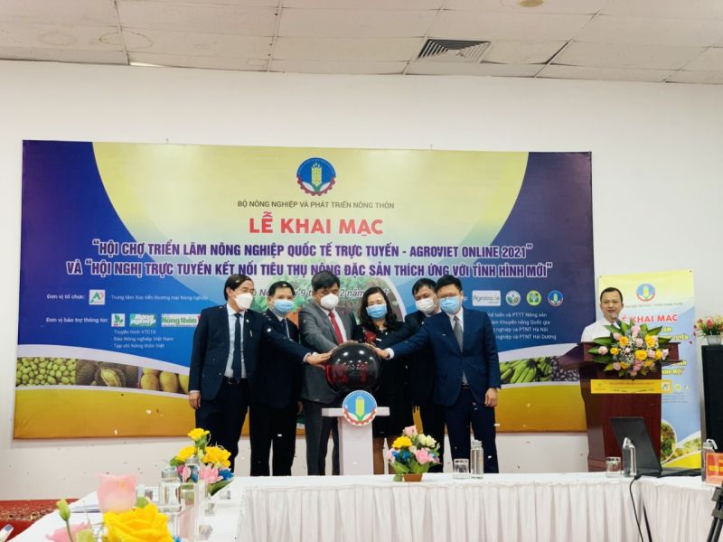 Khai mạc Hội chợ Triển l&atilde;m N&ocirc;ng nghiệp Quốc tế AgroViet online 2021