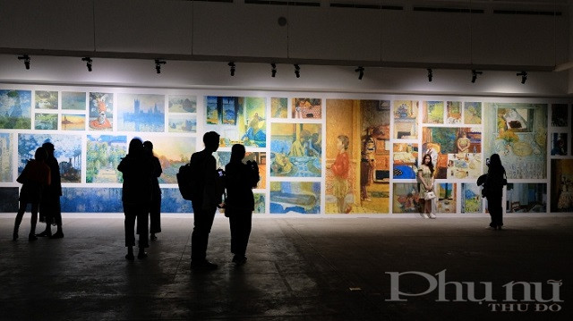 “Lặng yên rực rỡ” tái hiện lại các tác phẩm nổi tiếng nhất của hai đại danh hoạ Claude Monet và Pierre Bonnard (Ảnh: Hanoi Grapevine). “Lặng yên rực rỡ” tái hiện lại các tác phẩm nổi tiếng nhất của hai đại danh hoạ Claude Monet và Pierre Bonnard (Ảnh: Hanoi Grapevine).