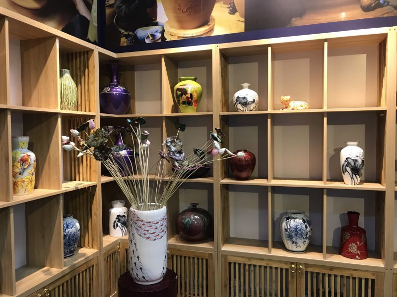 Các tác phẩm/sản phẩm của các nghệ nhân được quy tụ về triển lãm