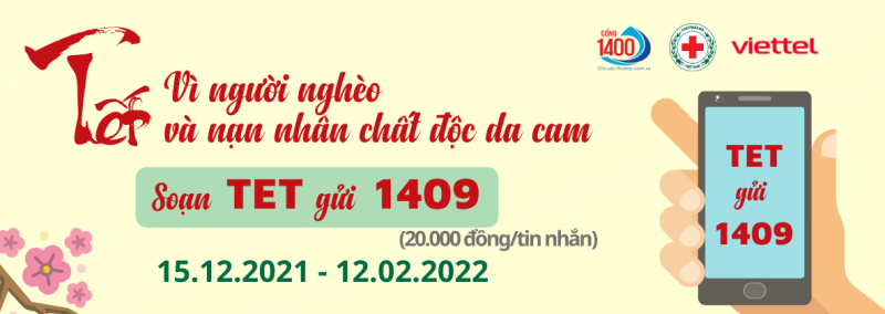 Nhắn tin "TET" gửi 1409 để ủng hộ người nghèo và nạn nhân chất độc da cam - ảnh 1