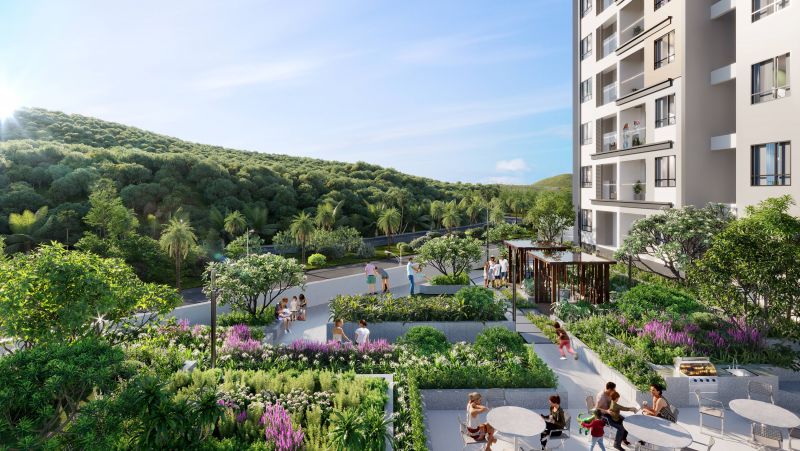New Galaxy Nha Trang sở hữu không gian sống trong lành gần gũi với thiên nhiên