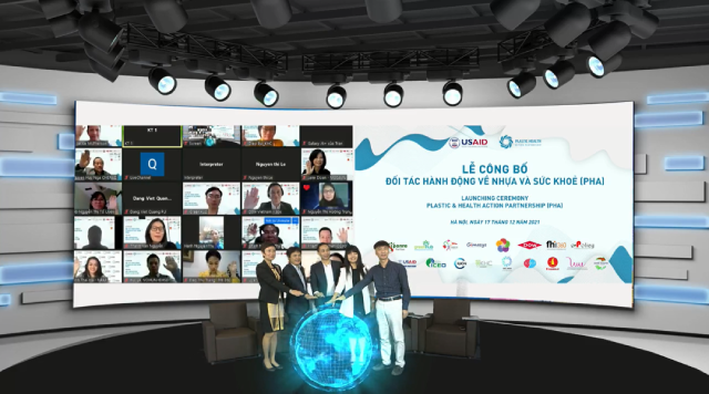 Đại diện các tổ chức tuyên bố thành lập Đối tác Hành động về Nhựa và Sức khoẻ.