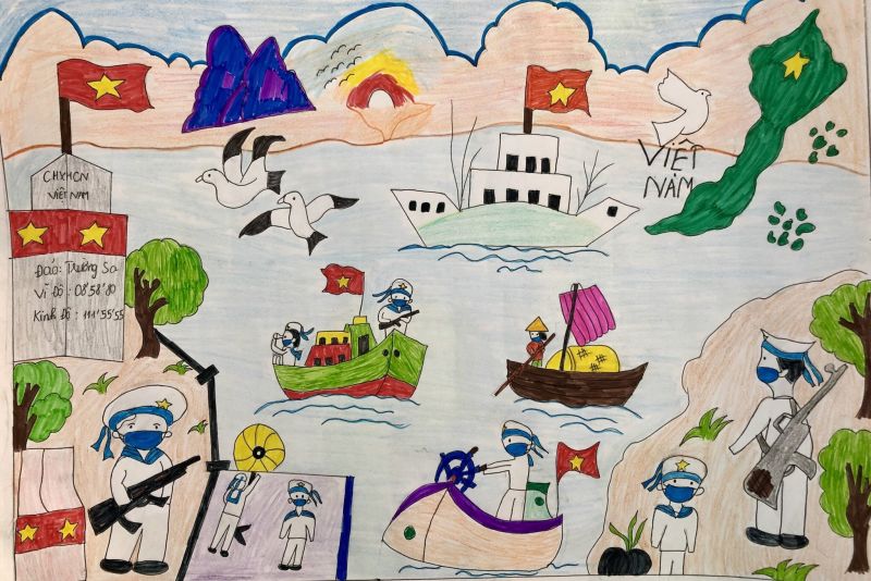 Một trong những cánh thư của thiếu nhi cả nước sẽ vượt sóng đến với các chiến sỹ hải đảo trong vài ngày tới