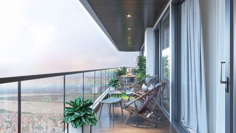 Với diện t&iacute;ch căn hộ lớn, Sunshine Golden River gi&uacute;p gia chủ sở hữu những khoảng s&acirc;n vườn ri&ecirc;ng