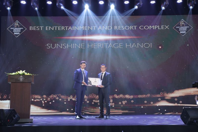 Dự án Sunshine Heritage Hà Nội xuất sắc giành giải Tổ hợp giải trí và nghỉ dưỡng tốt nhất Việt Nam 2021 - Best Entertainment and Resort Complex Vietnam 2021. Dự án Sunshine Heritage Hà Nội xuất sắc giành giải Tổ hợp giải trí và nghỉ dưỡng tốt nhất Việt Nam 2021 - Best Entertainment and Resort Complex Vietnam 2021.