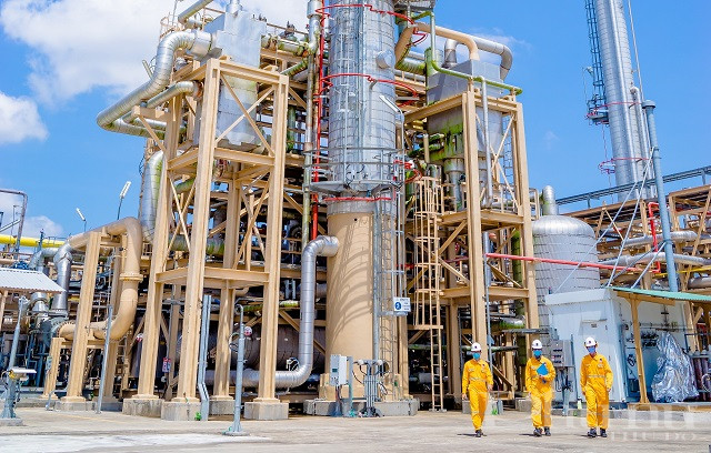 Người lao động tại công trình khí GPP.