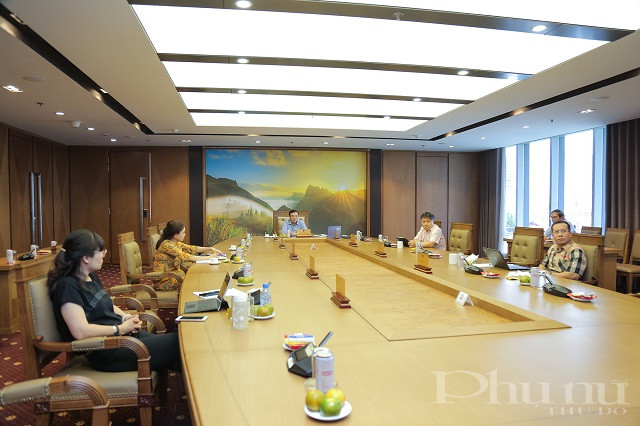 Toàn cảnh điểm cầu phòng họp Hội đồng thành viên.