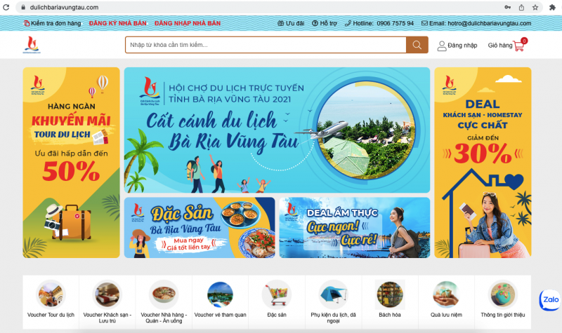 Hội chợ du lịch trực tuyến l&agrave; dịp để kh&aacute;ch du lịch to&agrave;n quốc c&oacute; thể đặt mua c&aacute;c ưu đ&atilde;i hấp dẫn về tour du lịch, kh&aacute;ch sạn - lưu tr&uacute;, đặc sản&hellip; của tỉnh B&agrave; Rịa-Vũng T&agrave;u với gi&aacute; ưu đ&atilde;i từ 50-100%
