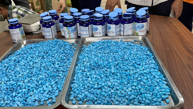 Một phần tang vật trong chuyên án Chuyên án HC621 thu giữ khoảng 11 kg ma tuý tổng hợp.