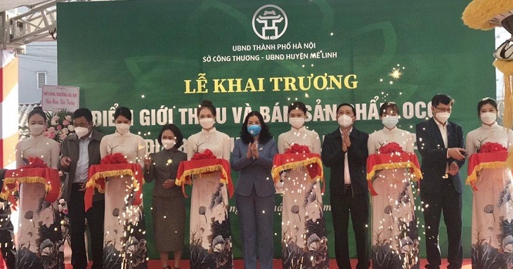 Huyện M&ecirc; Linh c&oacute; gần 30 sản phẩm OCOP được đ&aacute;nh gi&aacute;, ph&acirc;n hạng, như bưởi đỏ, củ cải, rau củ Đ&ocirc;ng Cao, Tr&aacute;ng Việt, hoa c&aacute;c loại x&atilde; Đại Thịnh&hellip; để quảng b&aacute;, giới thiệu đến nh&acirc;n d&acirc;n, người ti&ecirc;u d&ugrave;ng tr&ecirc;n địa b&agrave;n th&agrave;nh phố.