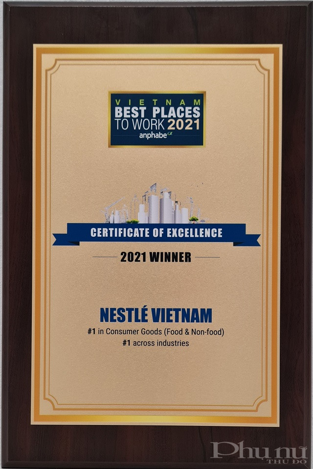 Chứng nhận Nestle' Việt Nam - Nơi làm việc tốt nhất năm 2021. Chứng nhận Nestle' Việt Nam - Nơi làm việc tốt nhất năm 2021.