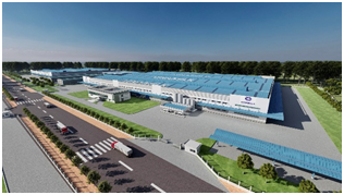Phối cảnh nhà máy sữa của Vinamilk và Vilico cùng đầu tư xây dựng tại Hưng Yên trên diện tích gần 25ha