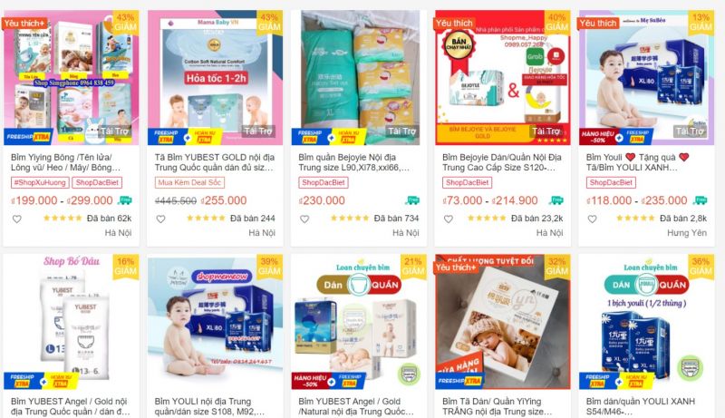 Ng&agrave;y c&agrave;ng c&oacute; nhiều loại bỉm lạ với c&aacute;c nh&atilde;n hiệu kh&aacute;c nhau xuất hiện tr&ecirc;n thị trường