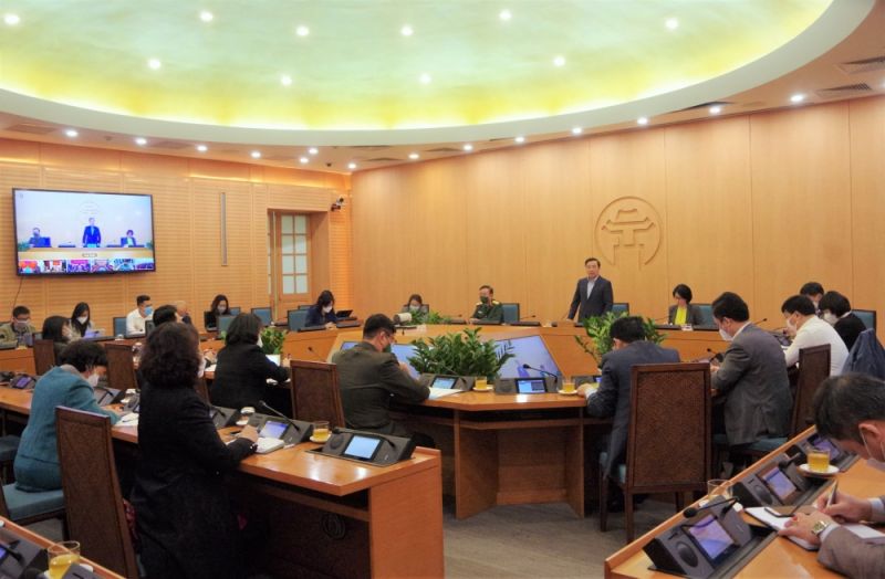 Phiên họp trực tuyến Ban Chỉ đạo phòng chống dịch TP với các quận, huyện