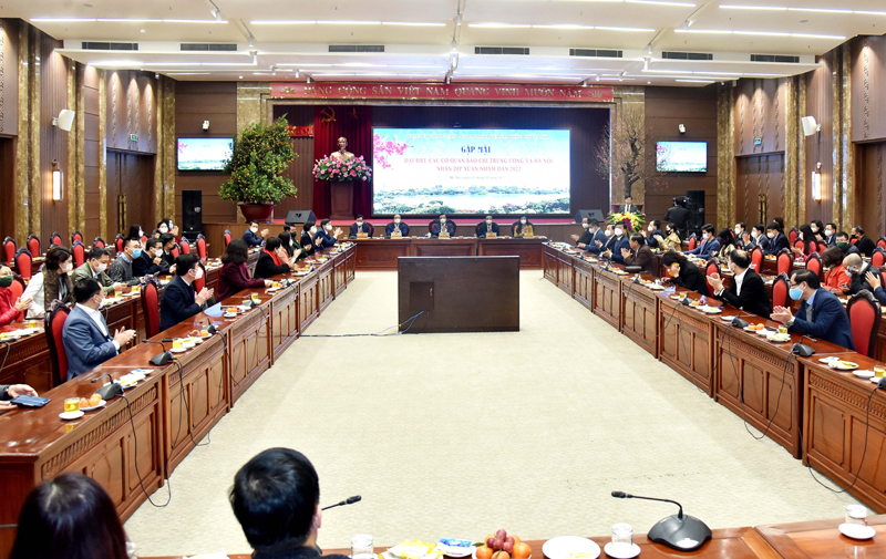 Quang cảnh buổi gặp mặt các cơ quan báo chí