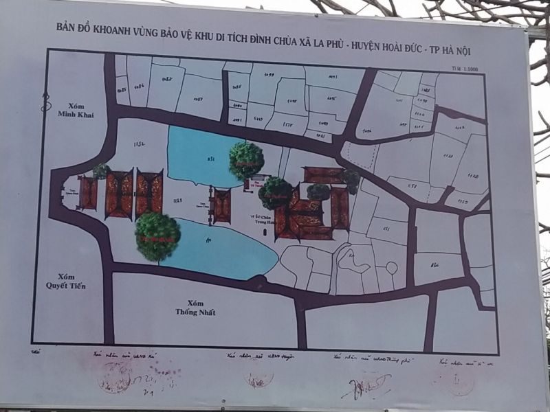 Theo Ban Khánh tiết Cụm di tích đình, chùa xã La Phù, cần hoàn thiện hồ sơ khoanh vùng bảo vệ và cắm mốc giới di tích phục vụ công tác quản lý di tích dựa trên việc tôn trọng bản đồ khoanh vùng bảo vệ di tích đã được lập từ năm 1986.