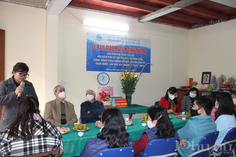 Cảm thông trước hoàn cảnh của gia đình, Được sự quan tâm của Hội LHPN huyện, cấp ủy chính quyền, các ngành đoàn thể xã cùng gia đình, dòng họ, Sau hơn 1 tháng thi công từ ngày 20/07/2021 đến 06/08/2021, ngôi nhà “Mái ấm tình thương” đã được hoàn thành