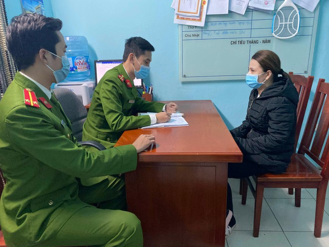 Đối tượng Nguyễn Thị Vân tại cơ quan điều tra