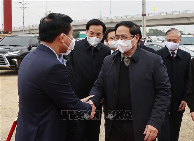 Thủ tướng Phạm Minh Chính đến dự buổi lễ. Ảnh: Dương Giang/TTXVN