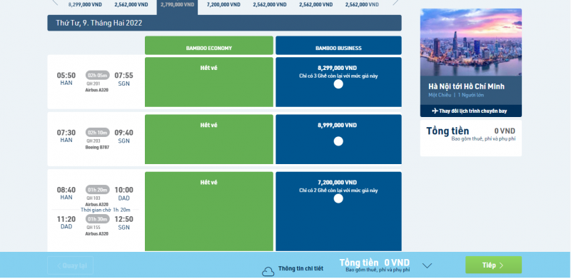 Hãng hàng không Bamboo Airways 