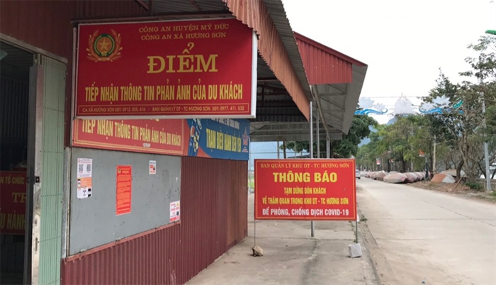 Chùa Hương nghiêm chỉnh chấp hành việc tạm dừng lễ hội, chiêm bái đầu năm