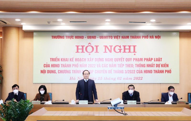 Chủ tịch HĐND thành phố Nguyễn Ngọc Tuấn kết luận tại hội nghị Chủ tịch HĐND thành phố Nguyễn Ngọc Tuấn kết luận tại hội nghị