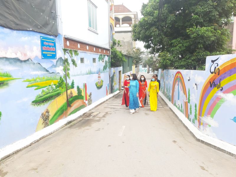 Những công trình, tuyến đường bích họa do Hội đảm nhiệm đã góp phần xây dựng Nông thôn mới  kiểu mẫu tại các địa phương