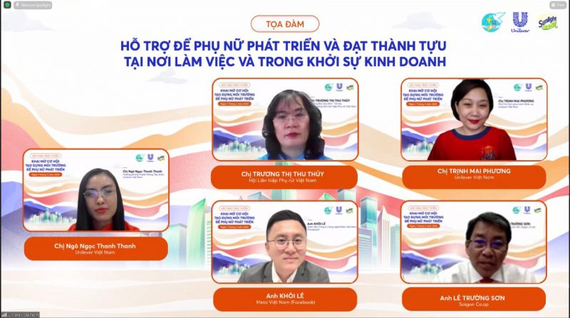 Các diễn giả đã thảo luận và đưa ra các giải pháp và hành động thực tiễn thông qua: tạo thêm nhiều cơ hội nghề nghiệp cho phụ nữ; xây dựng môi trường làm việc hòa nhập, bình đẳng Các diễn giả đã thảo luận và đưa ra các giải pháp và hành động thực tiễn thông qua: tạo thêm nhiều cơ hội nghề nghiệp cho phụ nữ; xây dựng môi trường làm việc hòa nhập, bình đẳng