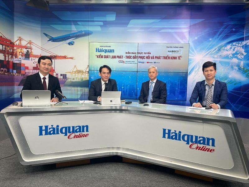 Diễn đàn trực tuyến “Kiểm soát lạm phát - Thúc đẩy phục hồi và phát triển kinh tế”.