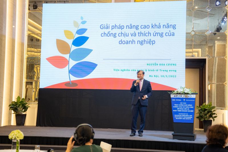 Ông Nguyễn Hoa Cương, Phó Viện trưởng Viện nghiên cứu Quản lý Kinh tế Trung ương (CIEM) phát biểu