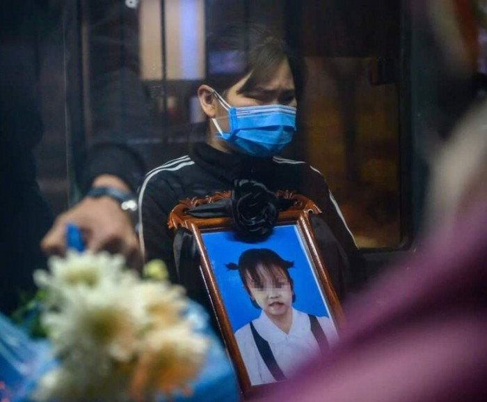 Gia đình làm lễ an táng cho cháu Đ.N.A tại quê nhàẢnh: GĐCC