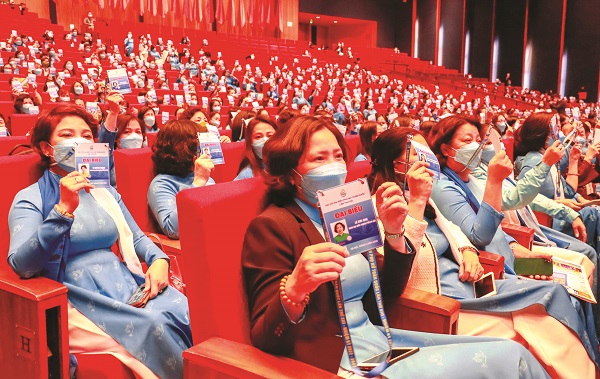 Các đại biểu tham dự Đại hội Đại biểu Phụ nữ toàn quốc lần thứ XIII