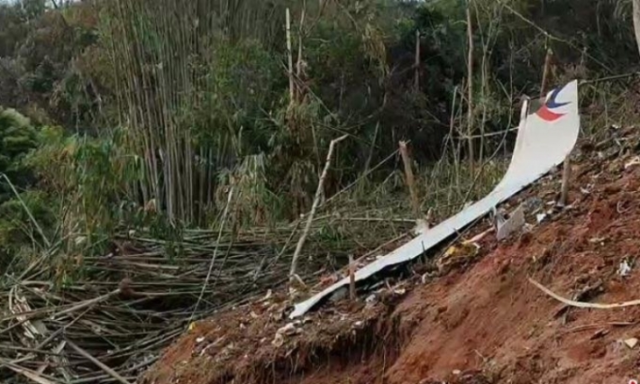 Một mảnh vỡ máy bay tại hiện trường. Một mảnh vỡ máy bay tại hiện trường.
