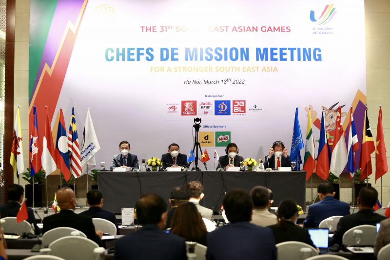 Đại hội trưởng đoàn SEA Games 31 ngày 18/3