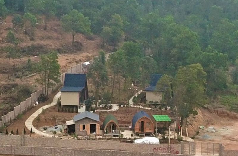 Khu nhà ở có dấu hiệu kiên cố được xây dựng trên đất quốc phòng