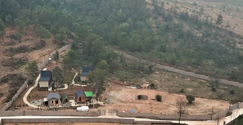 Khu nghỉ dưỡng homestay được xây dựng trên diện tích rộng 5.00m2