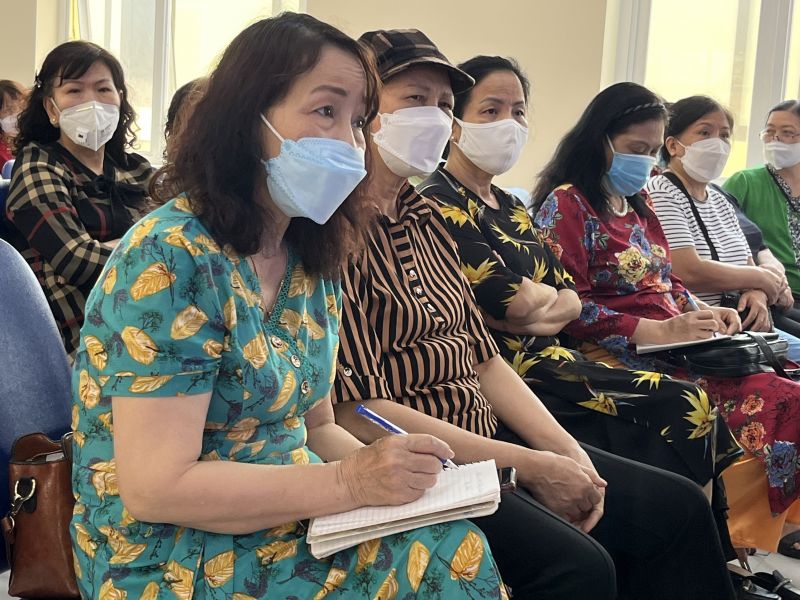 C&aacute;c c&aacute;n bộ chủ chốt Hội LHPN to&agrave;n phường tham gia tập huấn