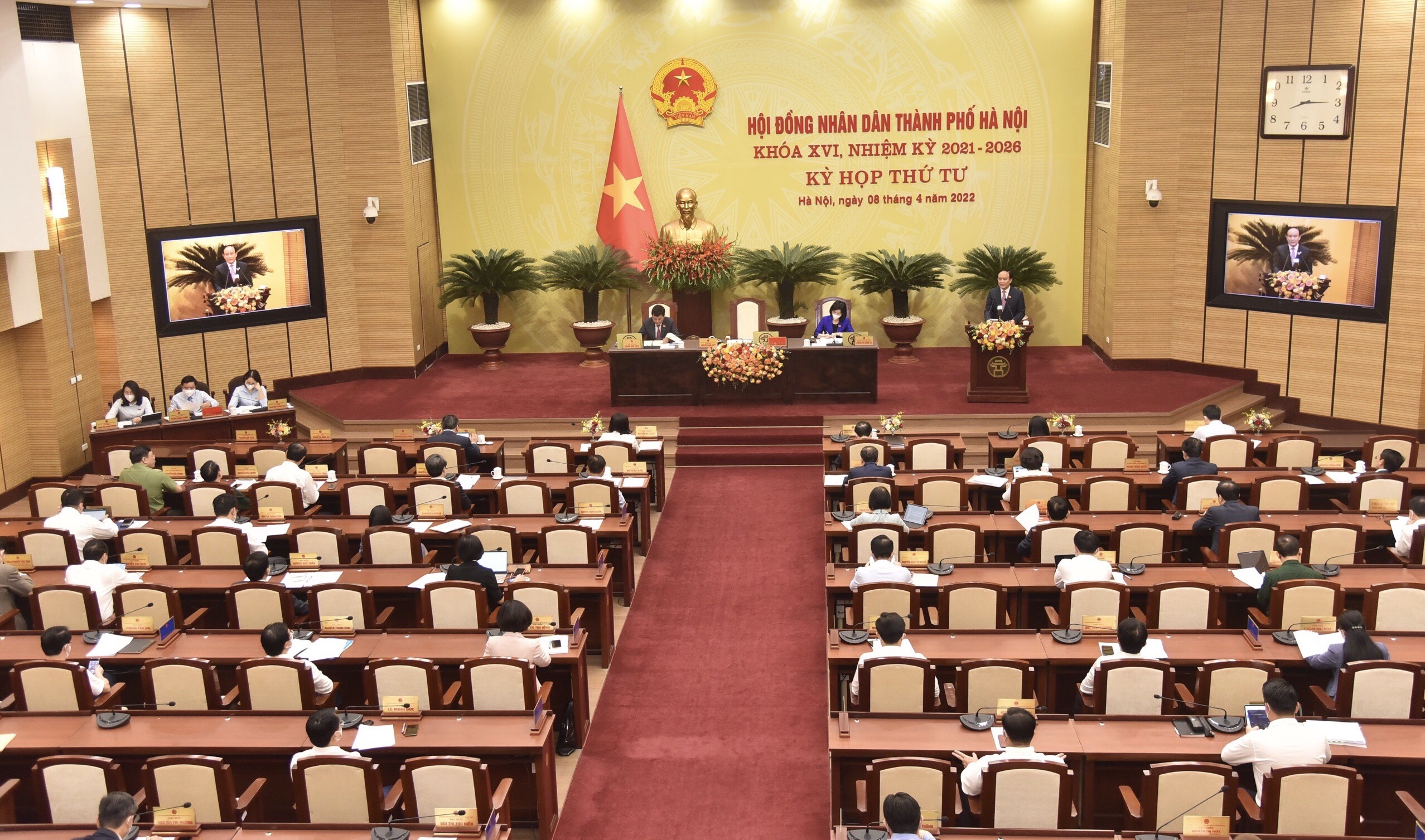 Kỳ họp thứ 4 HĐND TP đã quyết nghị các nội dung lớn góp phần phát triển Thủ đô	Ảnh: PV